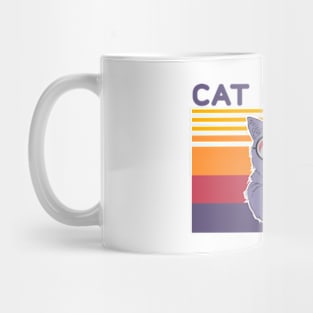 Cat Dad Af Glasses Vintage Mug